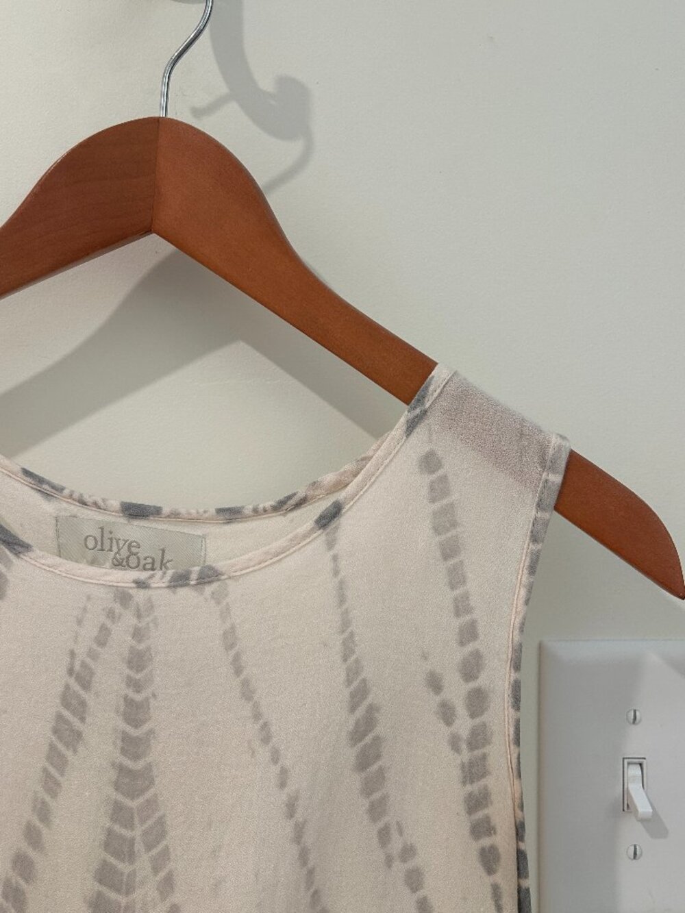 Olive & Oak Subtle Pale Pink Tie Dye Tank